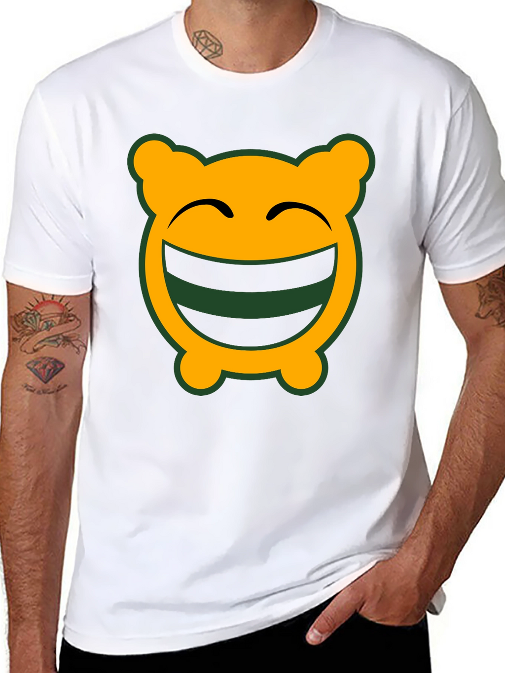 Funny Face Graphic Tee - Black