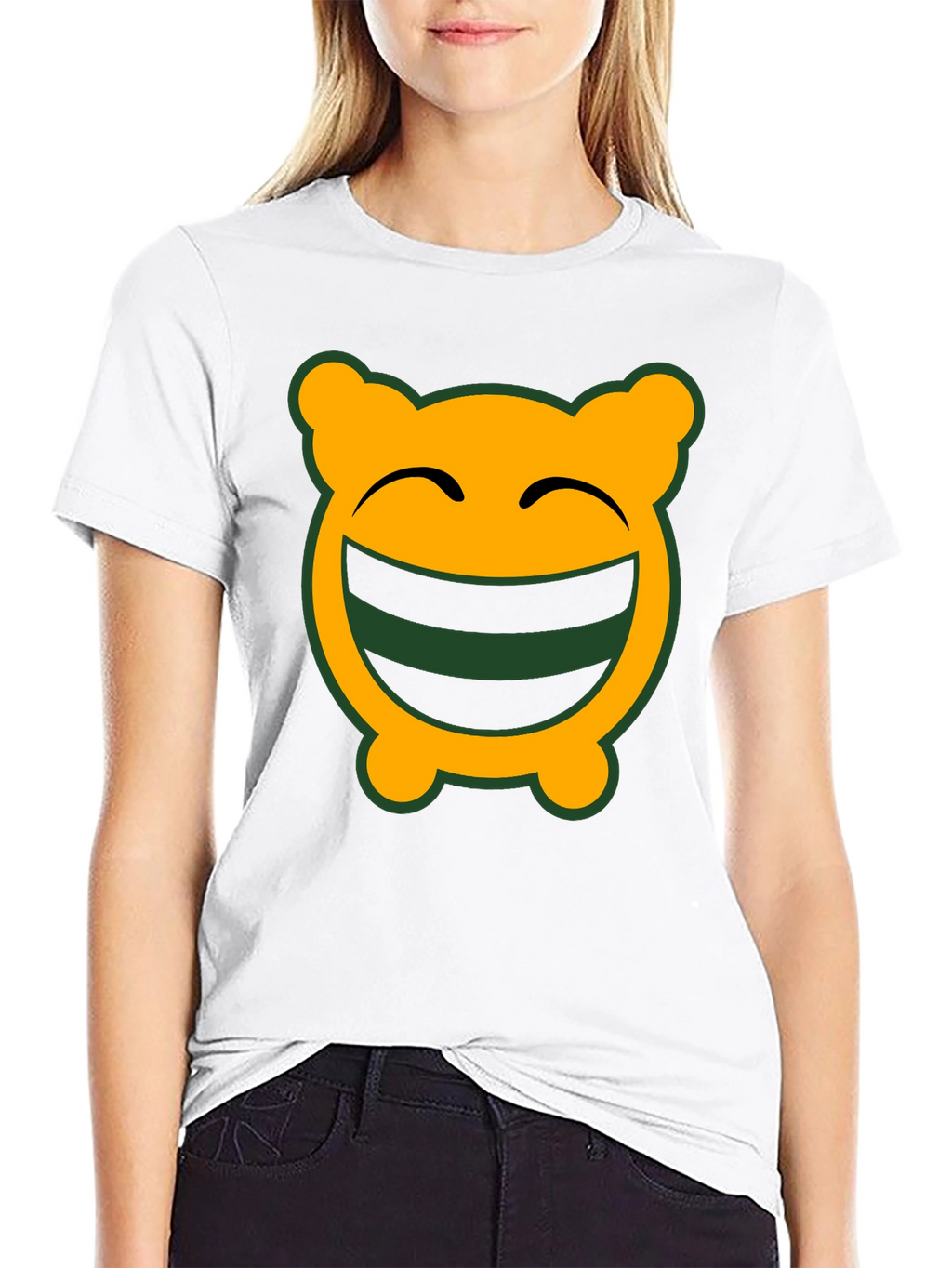 Funny Face Graphic Tee - Black