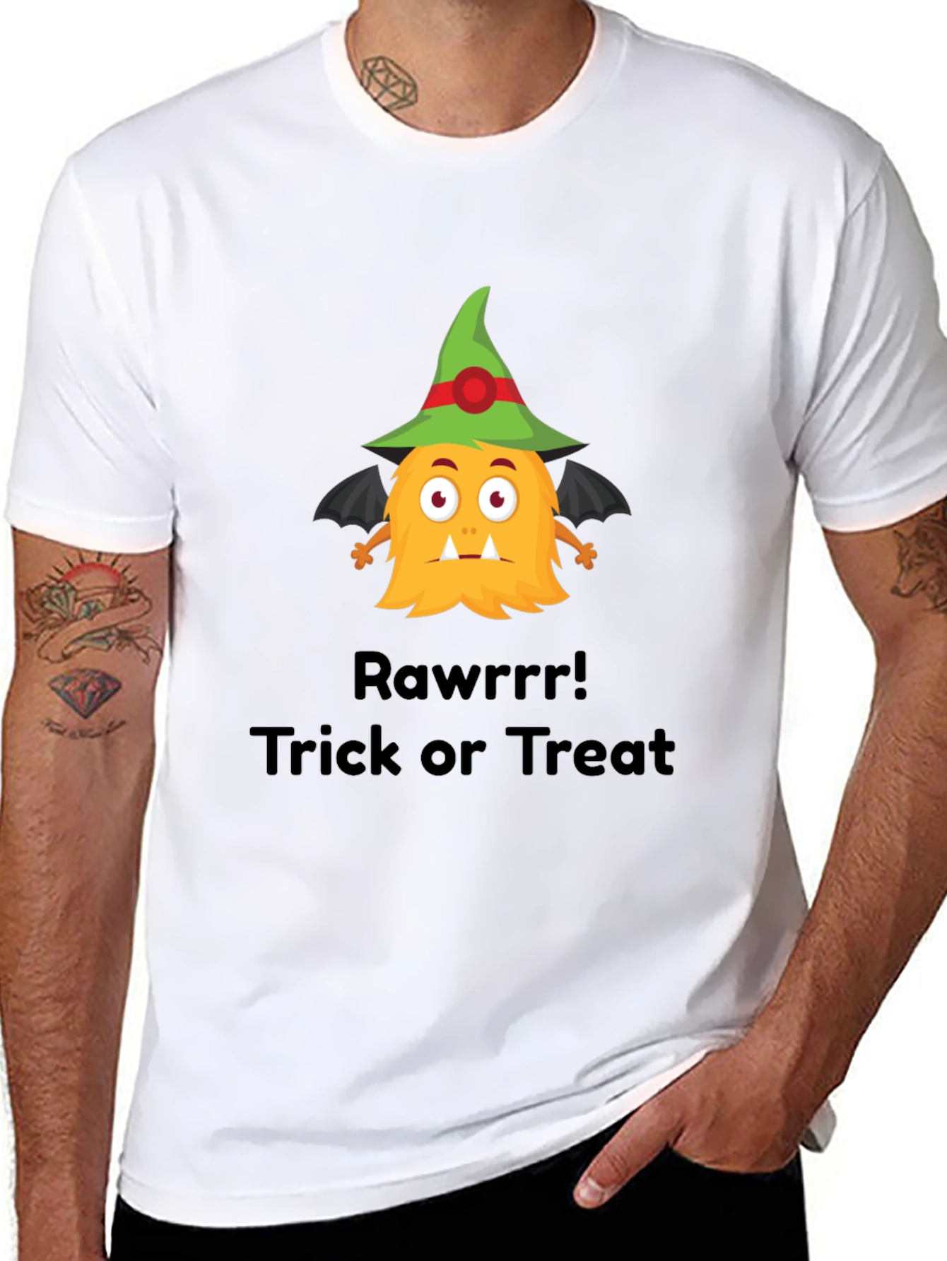 Halloween Monster T-Shirt - Trick or Treat Rawrrr!