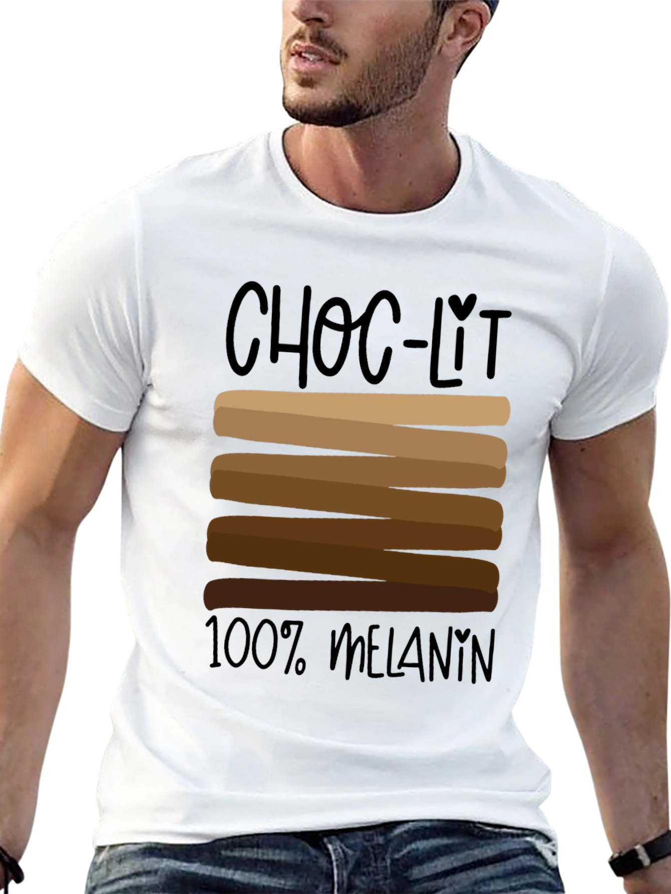 Choc-Lit 100% Melanin Black Graphic Tee
