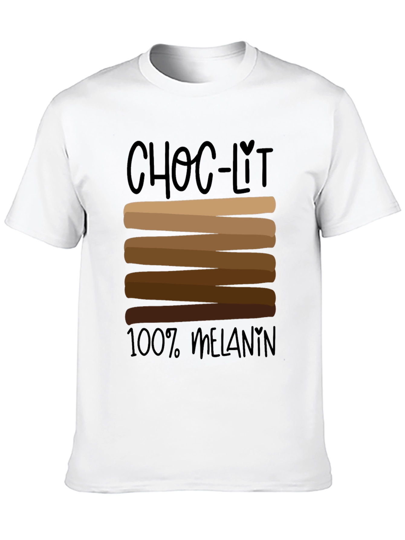 Choc-Lit 100% Melanin Black Graphic Tee