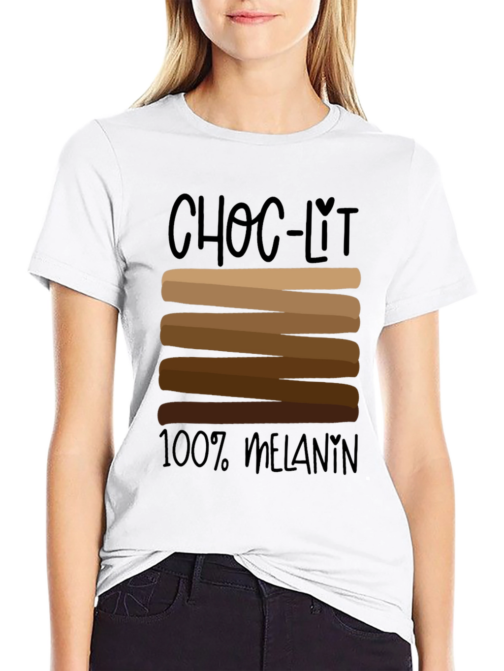 Choc-Lit 100% Melanin Black Graphic Tee