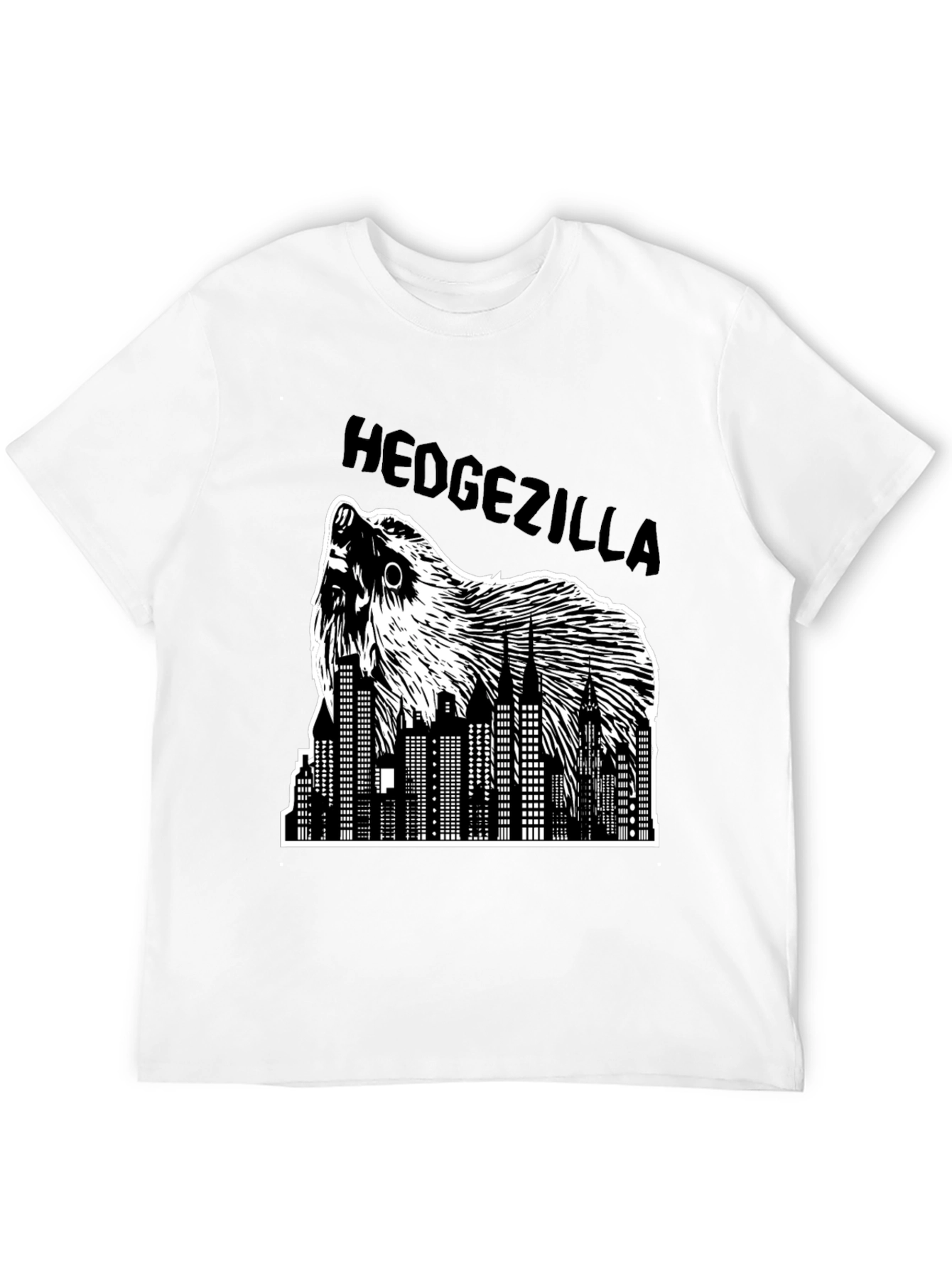 Hedgezilla T-Shirt - City Skyline Hedgehog Graphic Tee