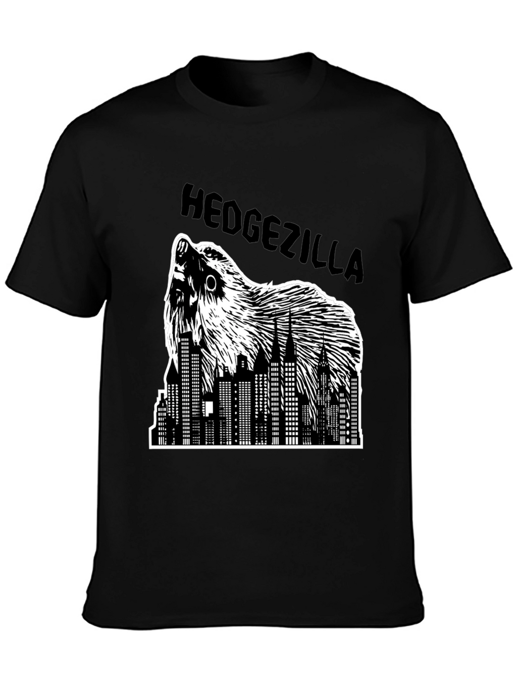 Hedgezilla T-Shirt - City Skyline Hedgehog Graphic Tee