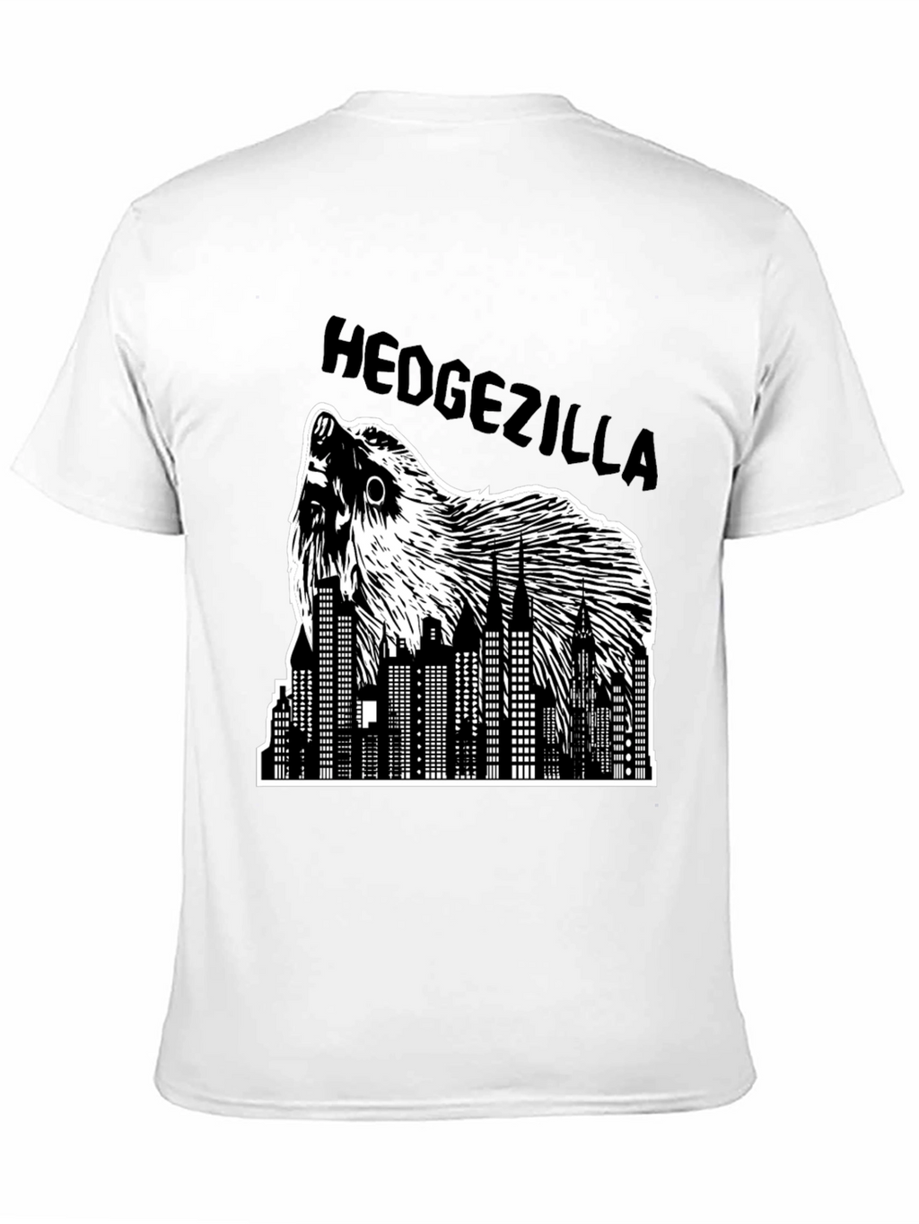 Hedgezilla T-Shirt - City Skyline Hedgehog Graphic Tee