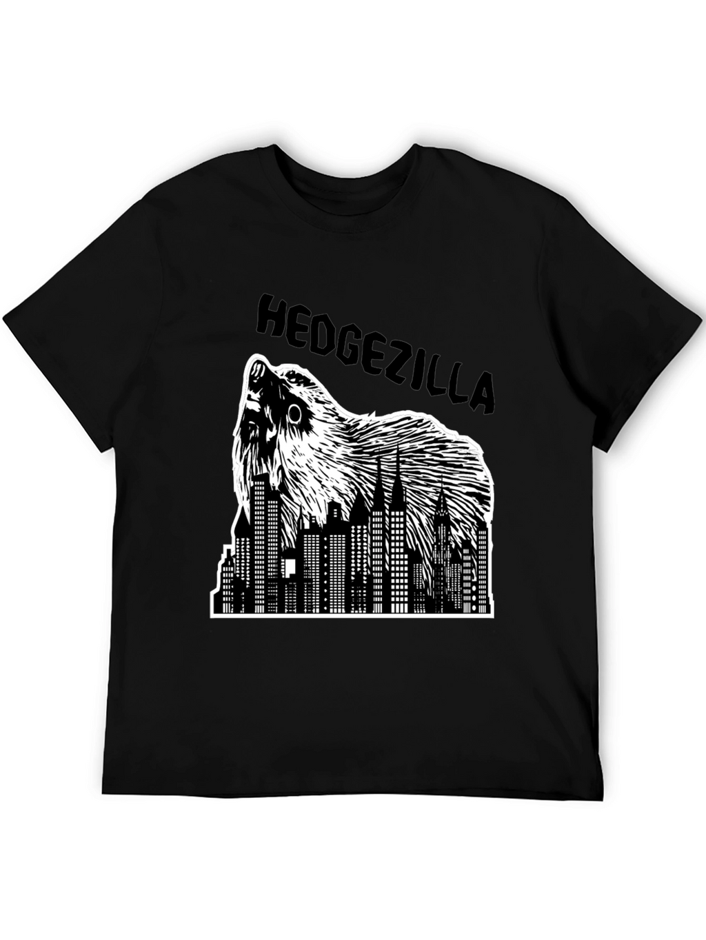 Hedgezilla T-Shirt - City Skyline Hedgehog Graphic Tee