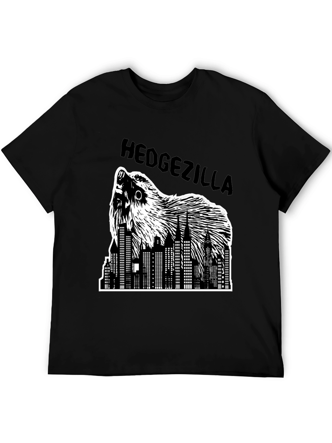 Hedgezilla T-Shirt - City Skyline Hedgehog Graphic Tee