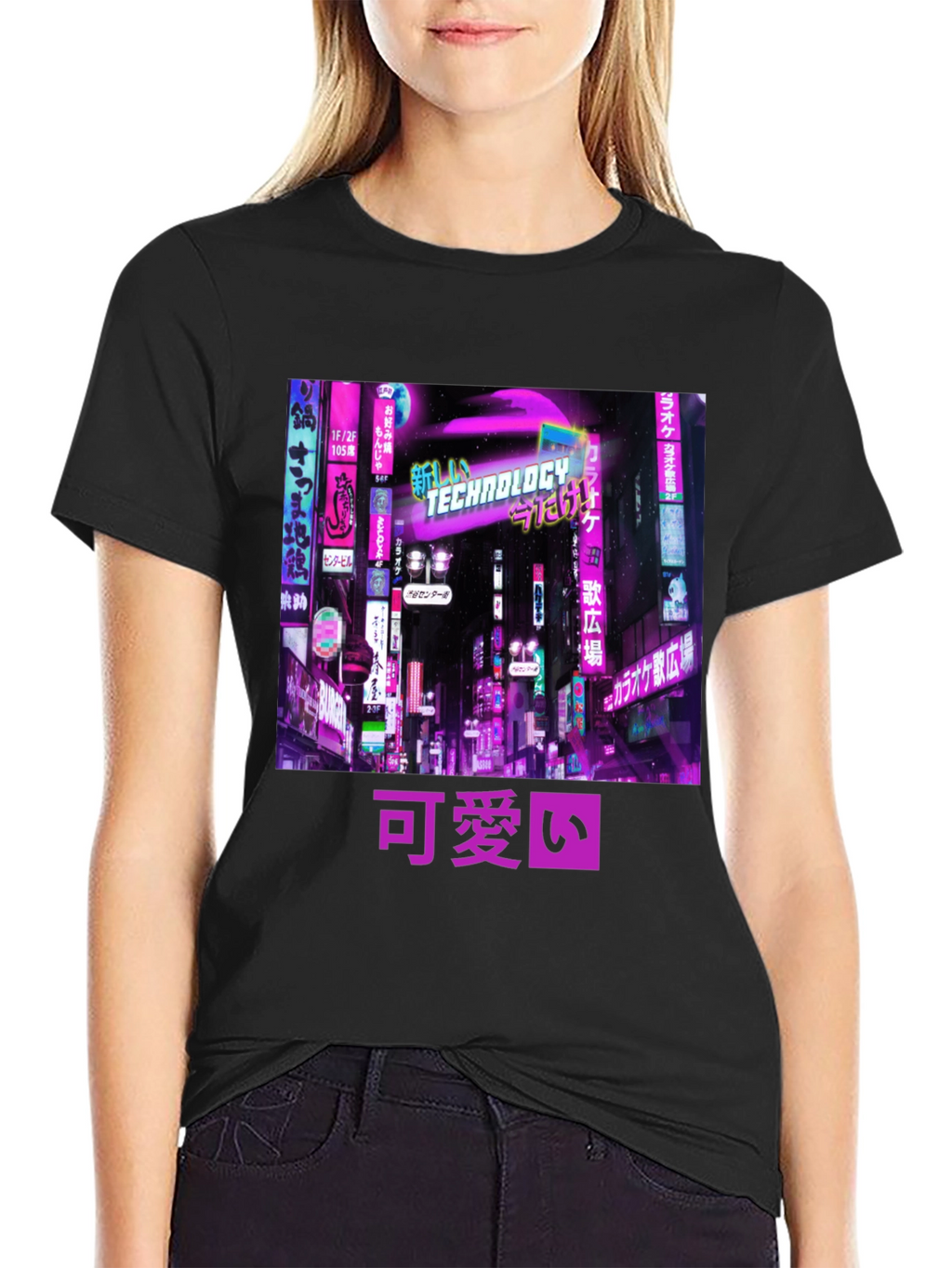 Cyberpunk Aesthetic Black T-Shirt