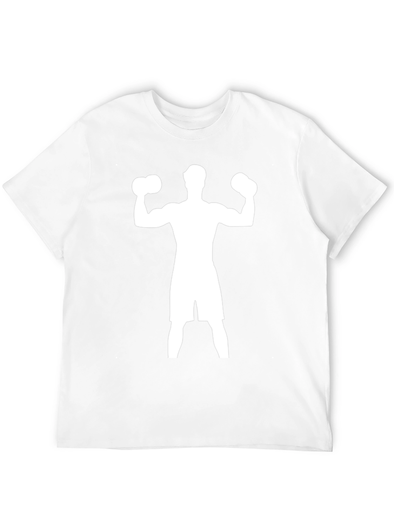 Weightlifting Silhouette Graphic Tee - Black