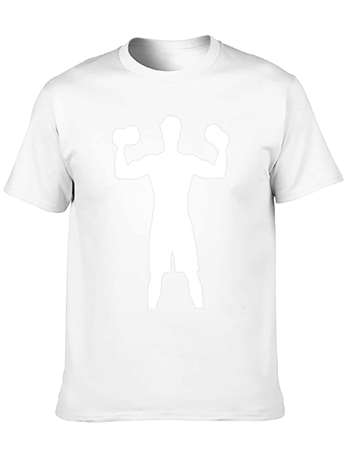 Weightlifting Silhouette Graphic Tee - Black