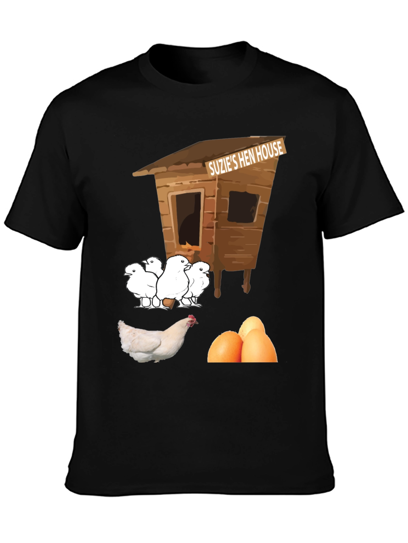 Funny Suzies Hen House T-Shirt Chicken & Eggs