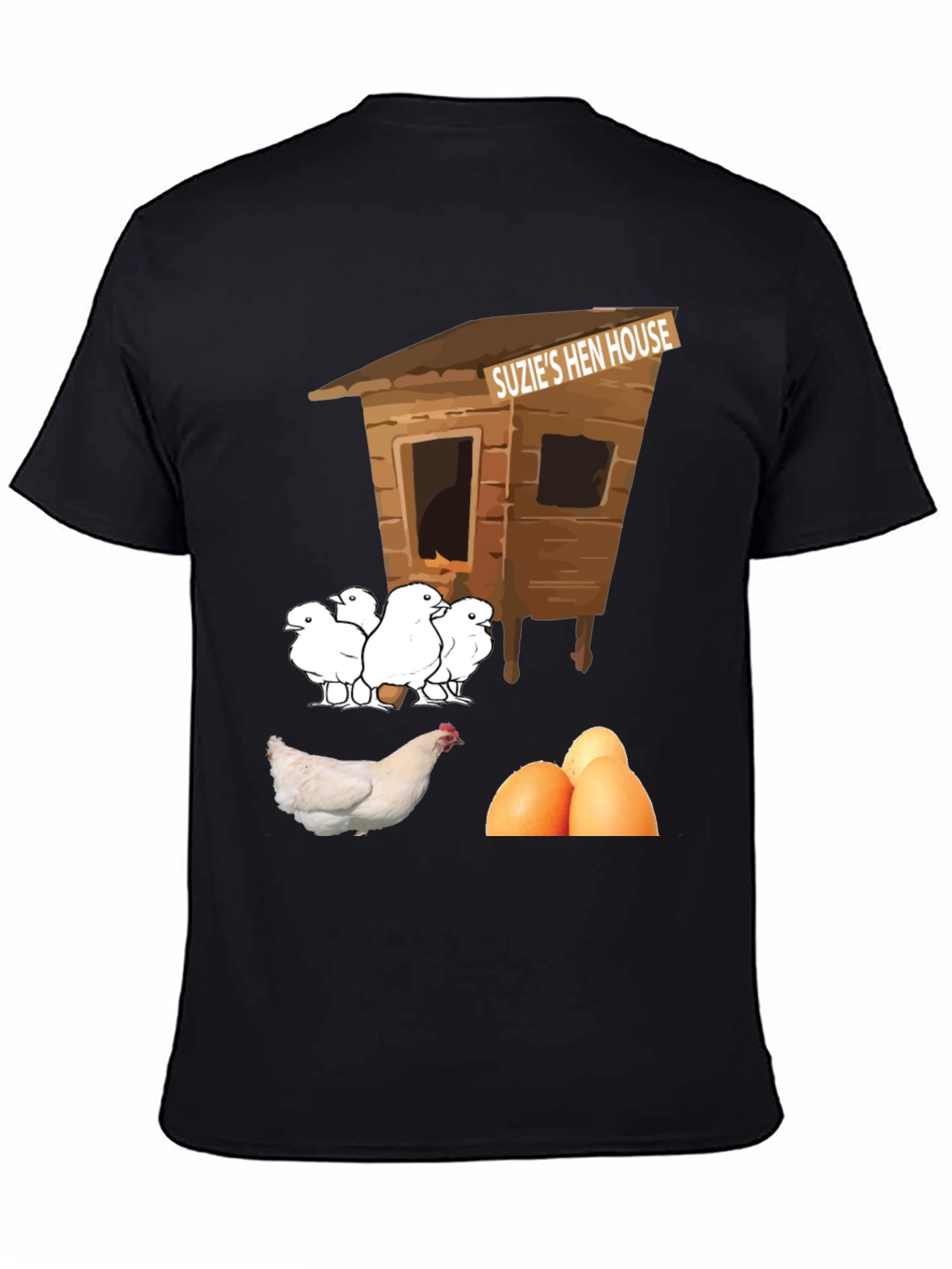 Funny Suzies Hen House T-Shirt Chicken & Eggs