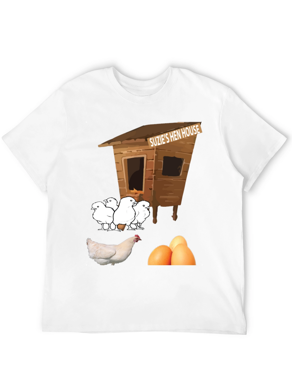 Funny Suzies Hen House T-Shirt Chicken & Eggs