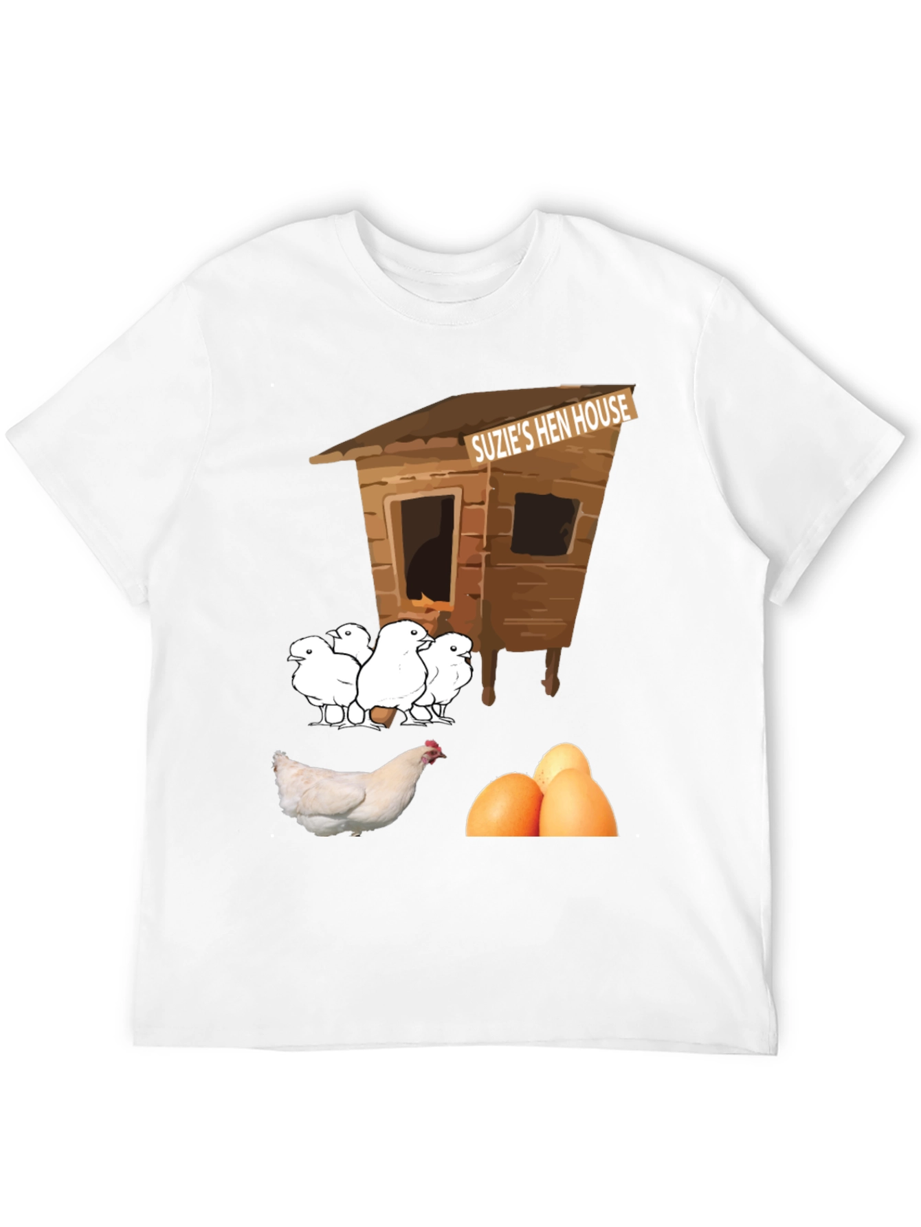 Funny Suzies Hen House T-Shirt Chicken & Eggs