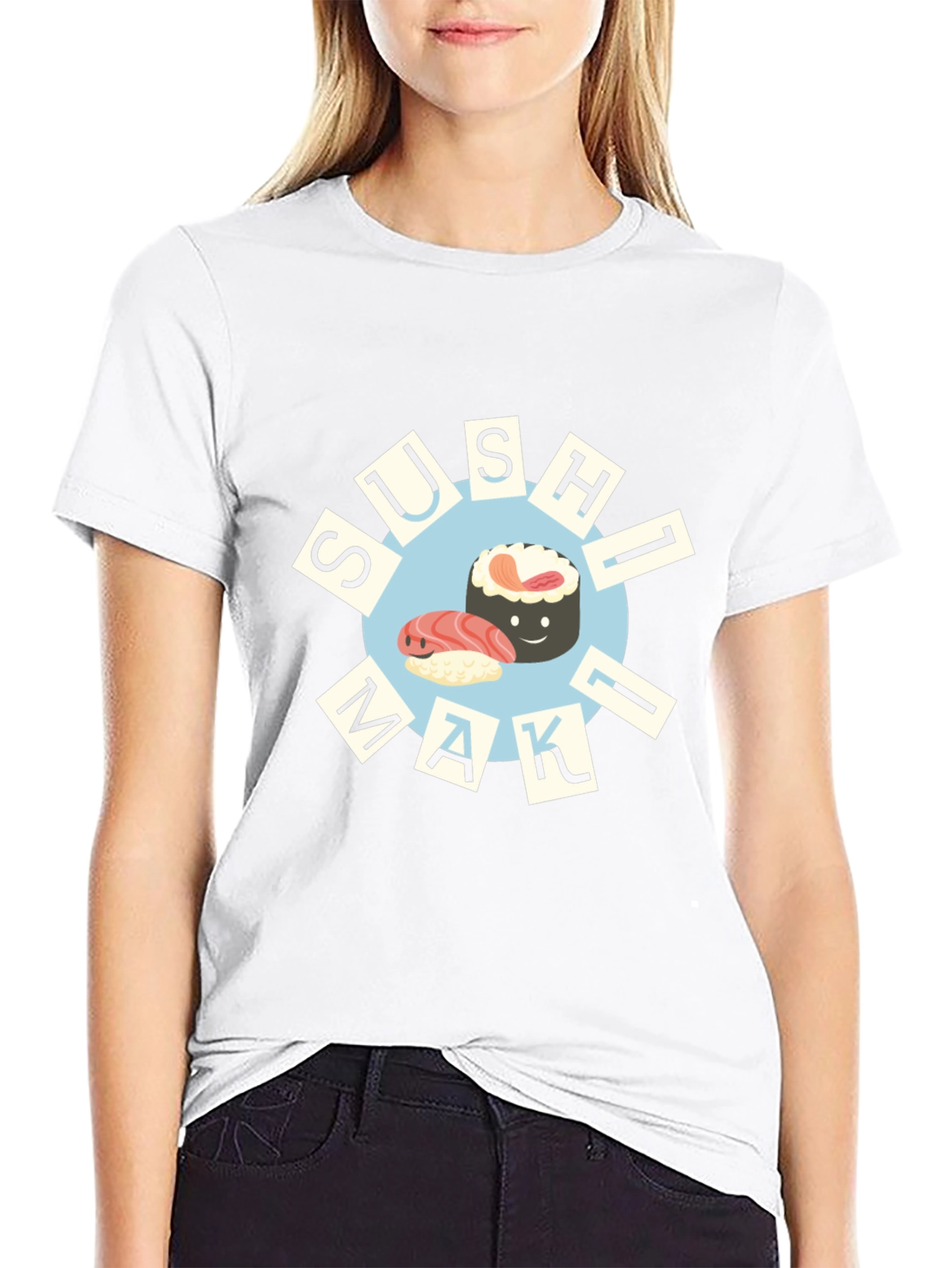 Sushi Maki T-Shirt - Cute Foodie Design