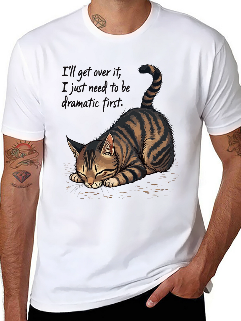 Dramatic Cat Tee
