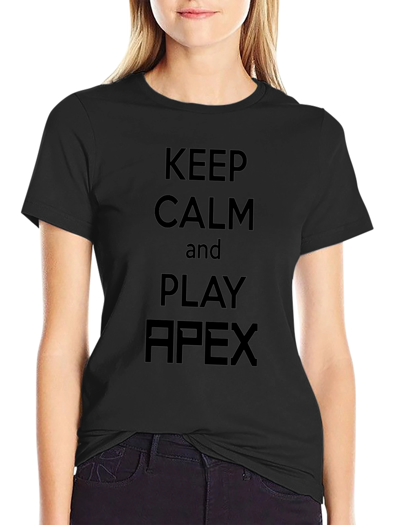 Keep Calm and Play Apex Black T-Shirt