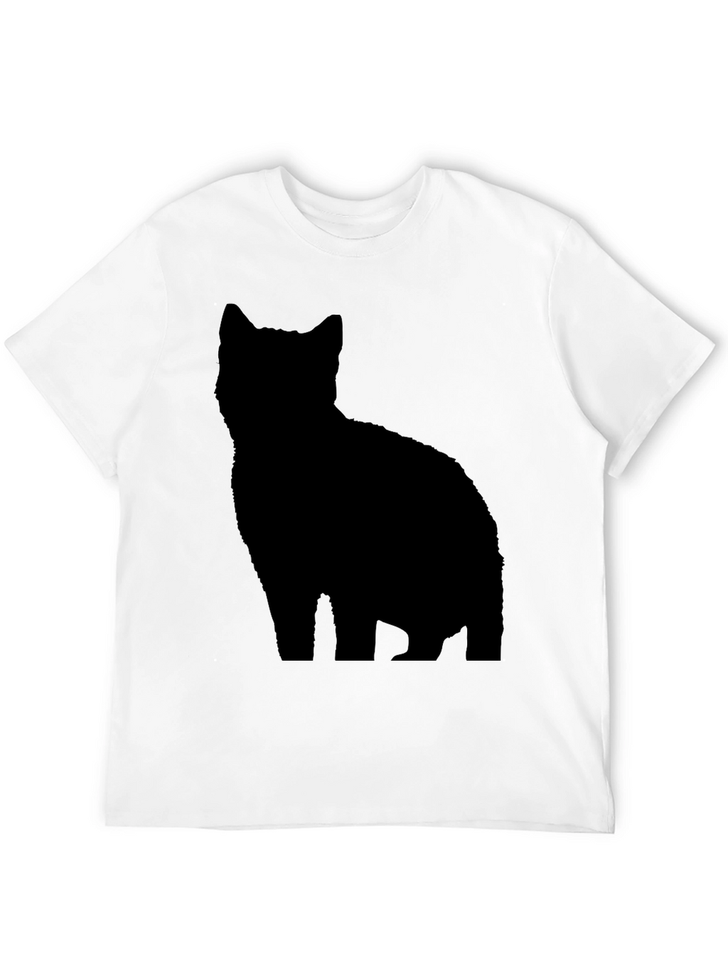 Black Cat Silhouette T-Shirt - Stylish & Unique Tee