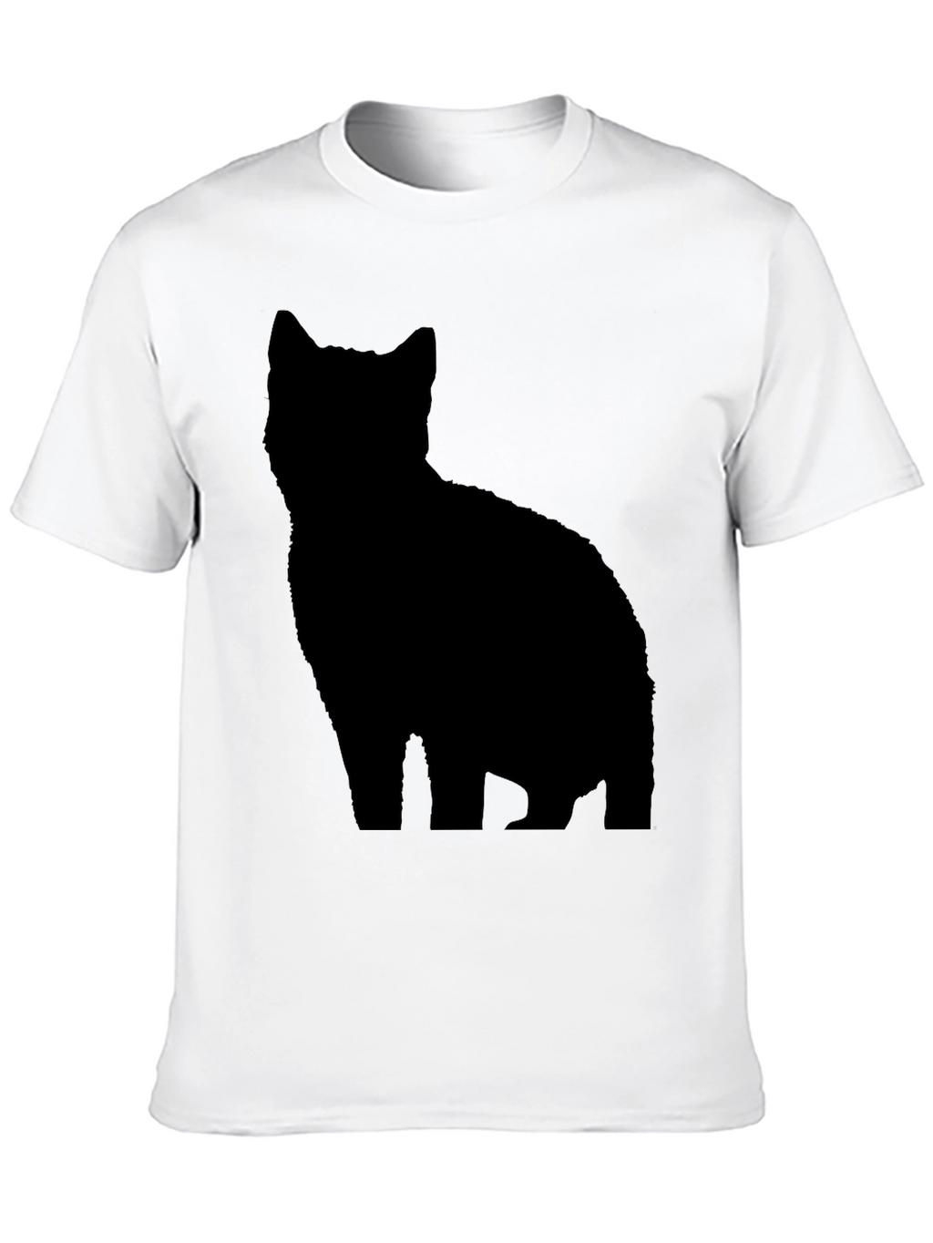 Black Cat Silhouette T-Shirt - Stylish & Unique Tee