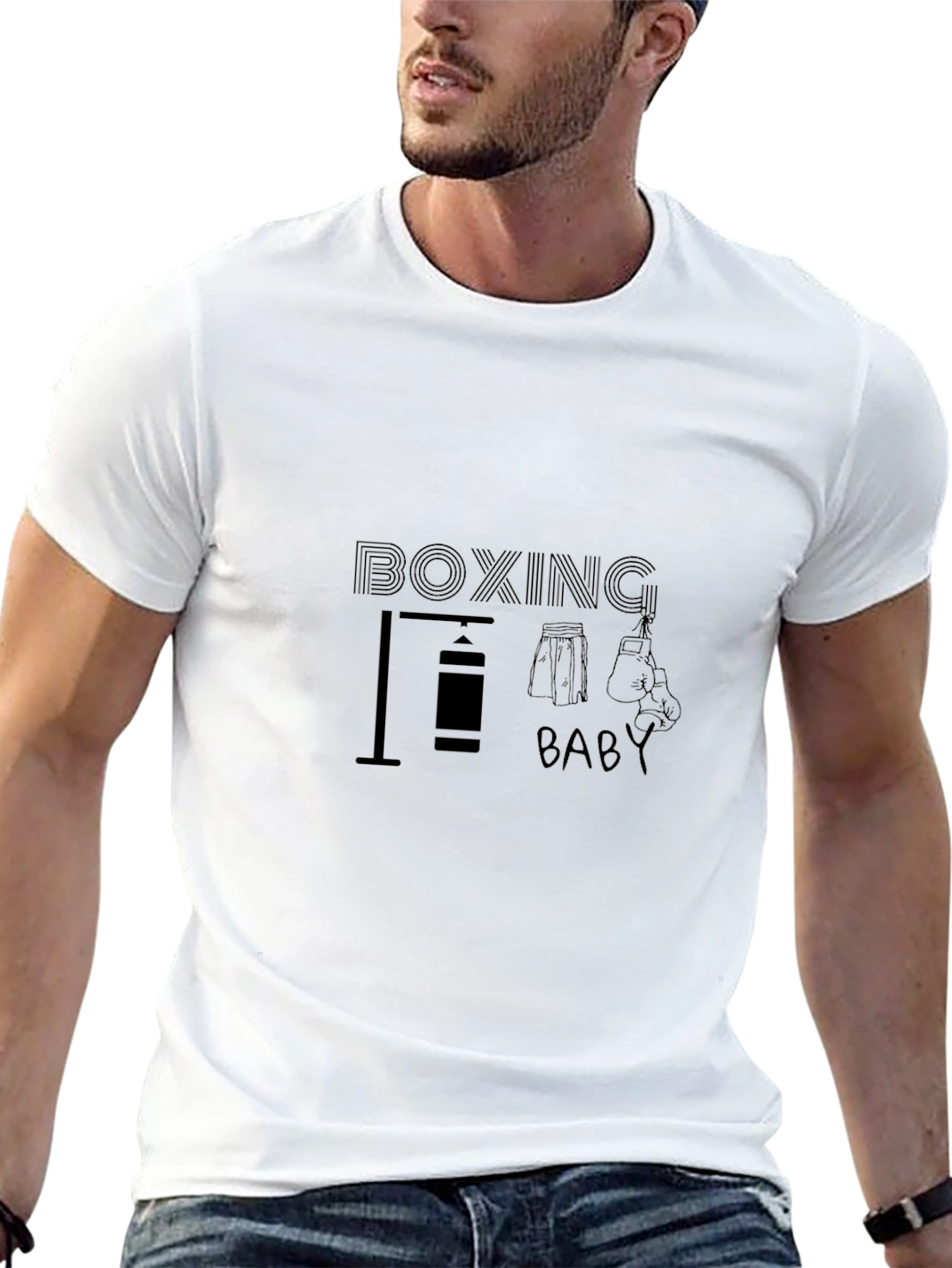 Boxing Baby Black T-Shirt