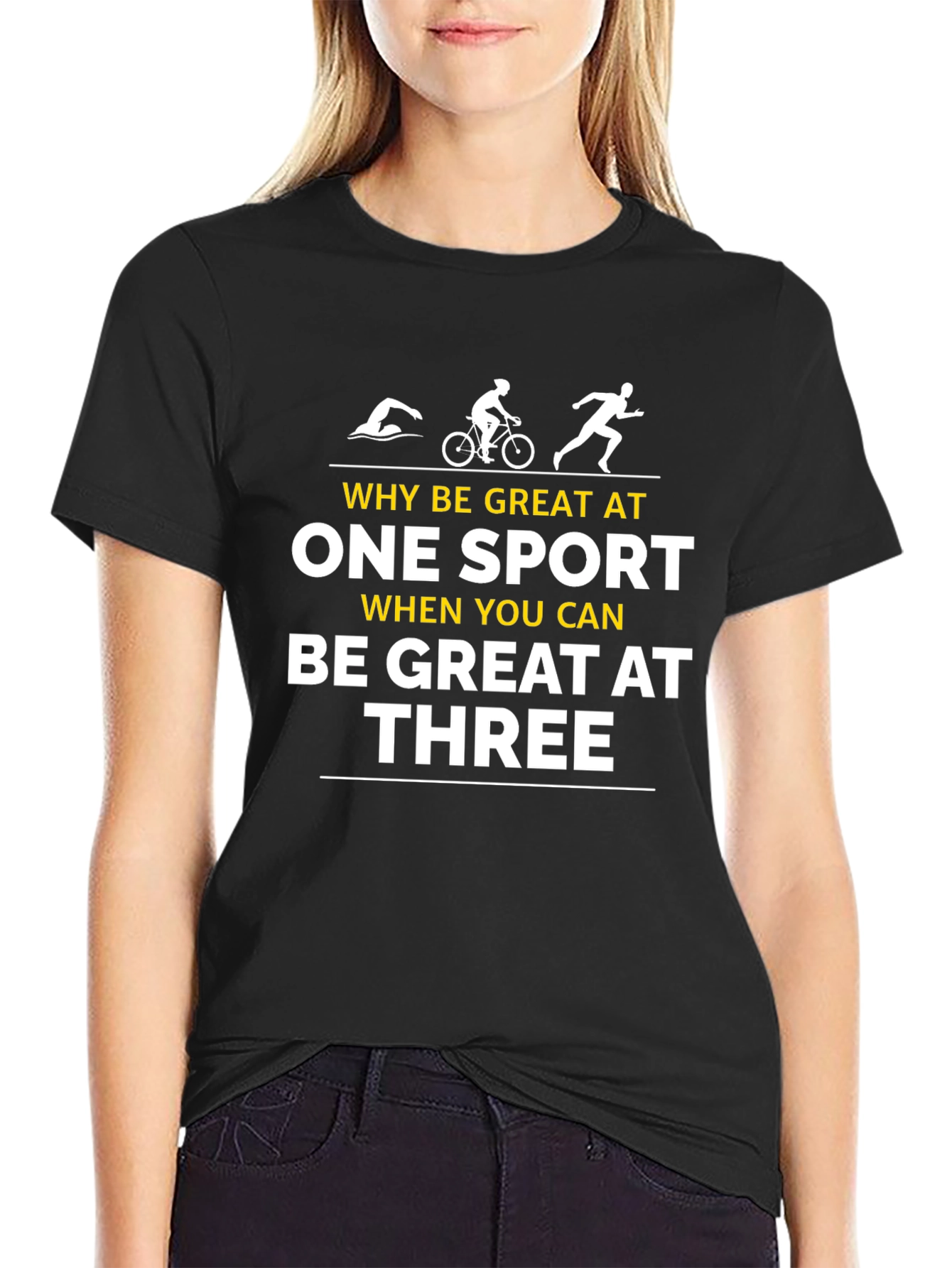 Triathlete Shirt - Why Be Great at One Sport Tee