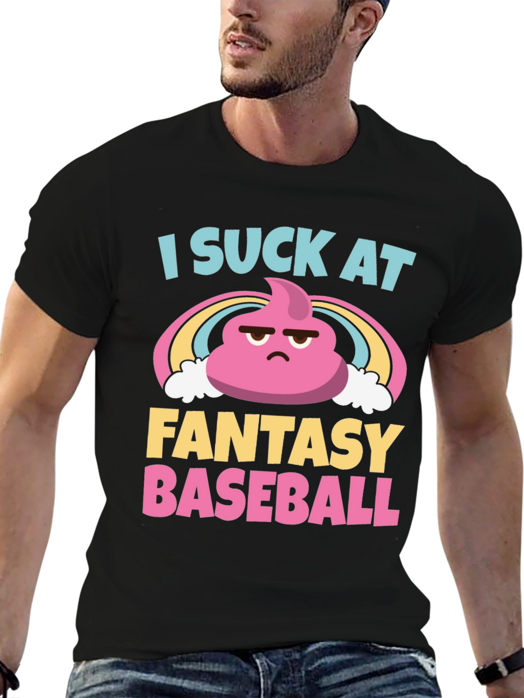 I Suck At Fantasy Baseball Graphic T-Shirt