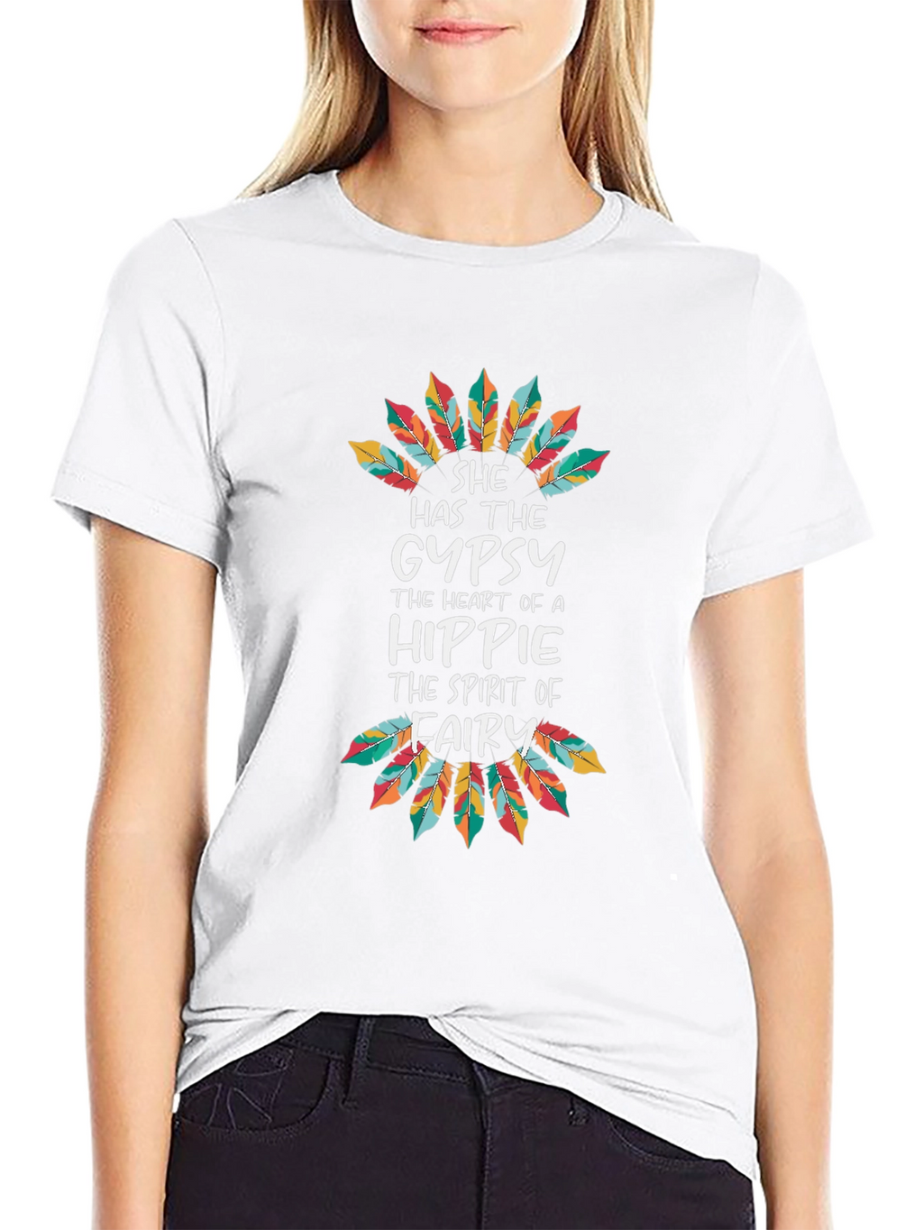 Gypsy Heart Hippie Spirit T-Shirt - Black