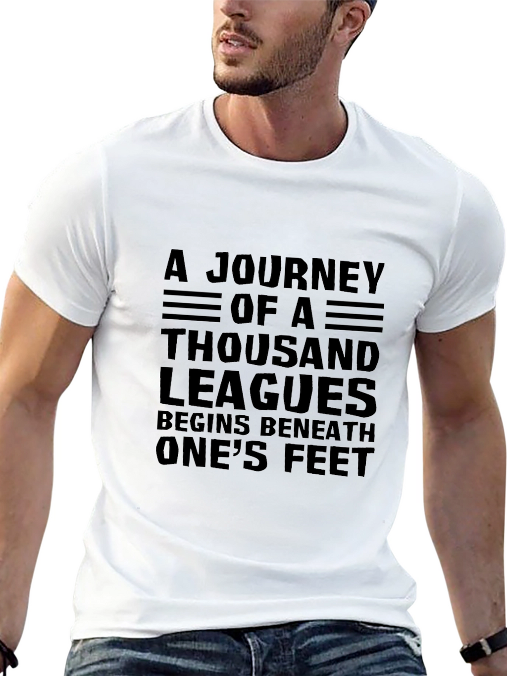 Journey of a Thousand Leagues Black T-Shirt