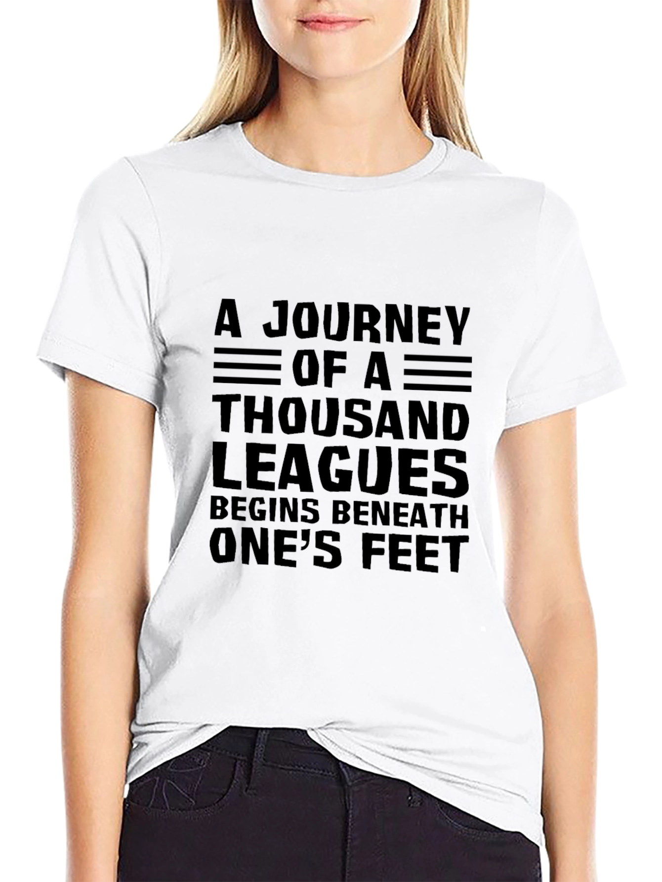 Journey of a Thousand Leagues Black T-Shirt
