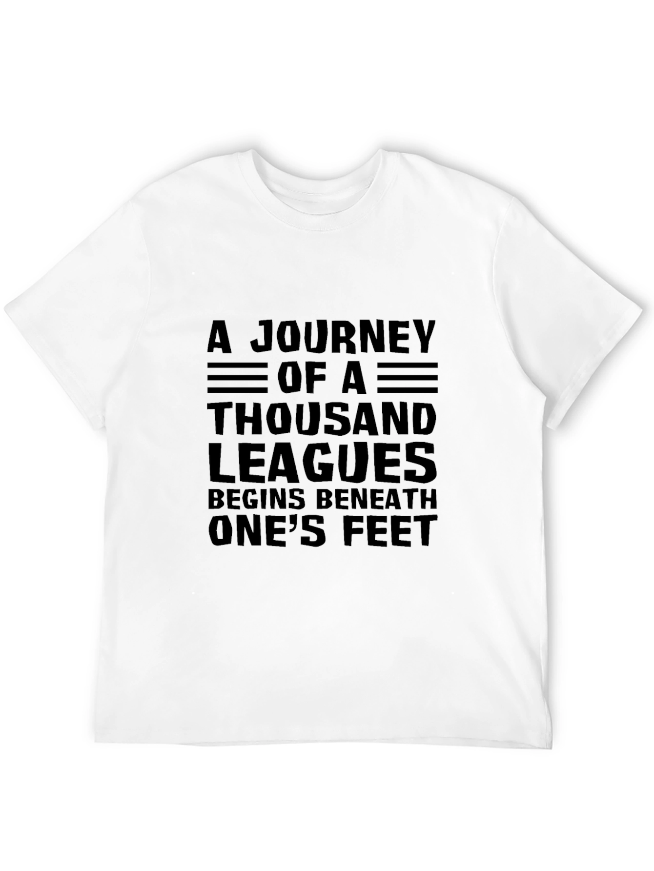 Journey of a Thousand Leagues Black T-Shirt