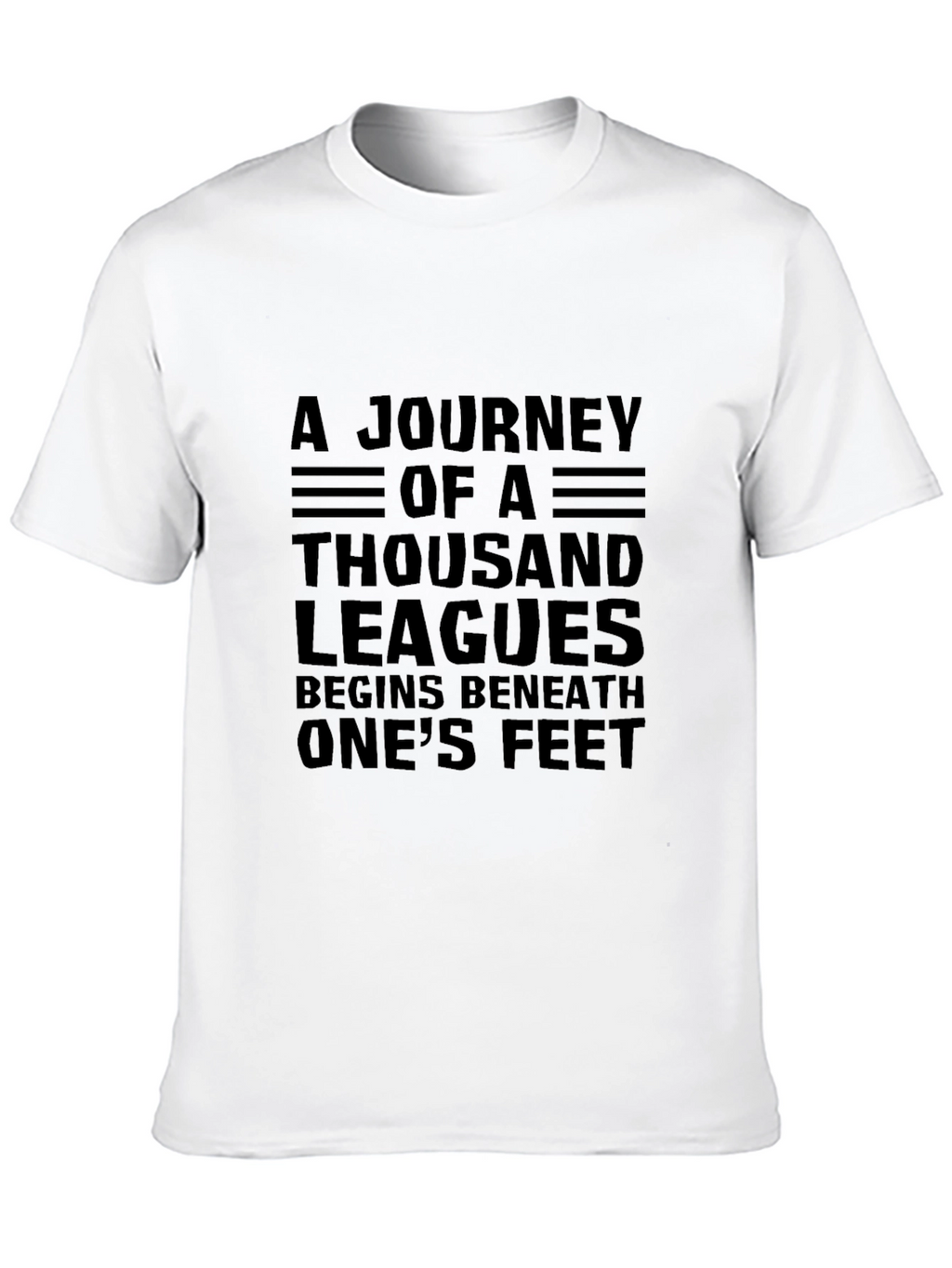 Journey of a Thousand Leagues Black T-Shirt