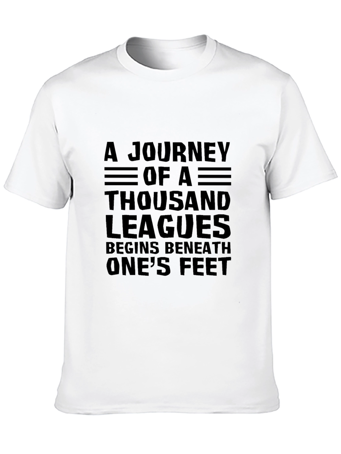 Journey of a Thousand Leagues Black T-Shirt