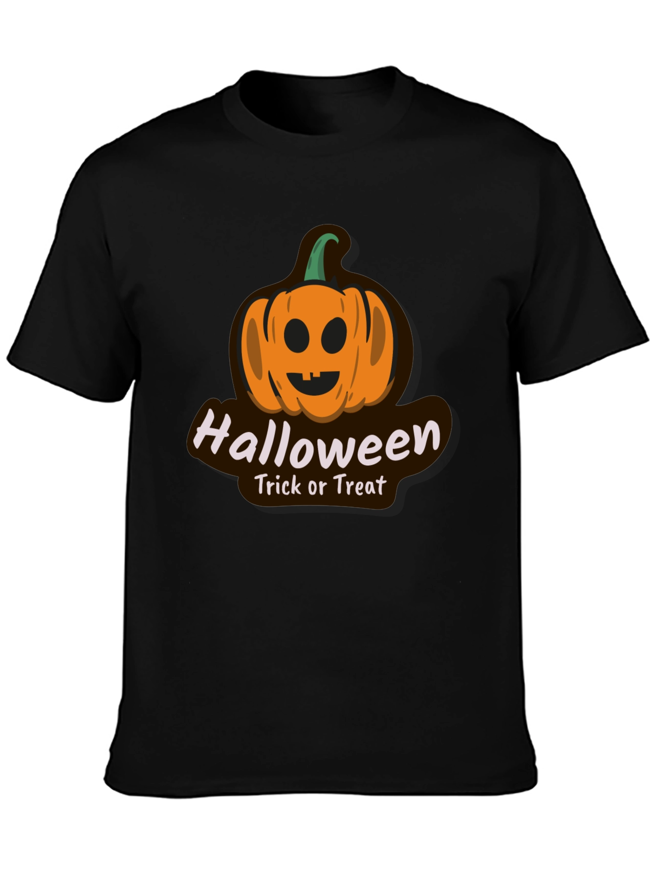 Halloween Pumpkin Graphic Tee - Trick or Treat Shirt