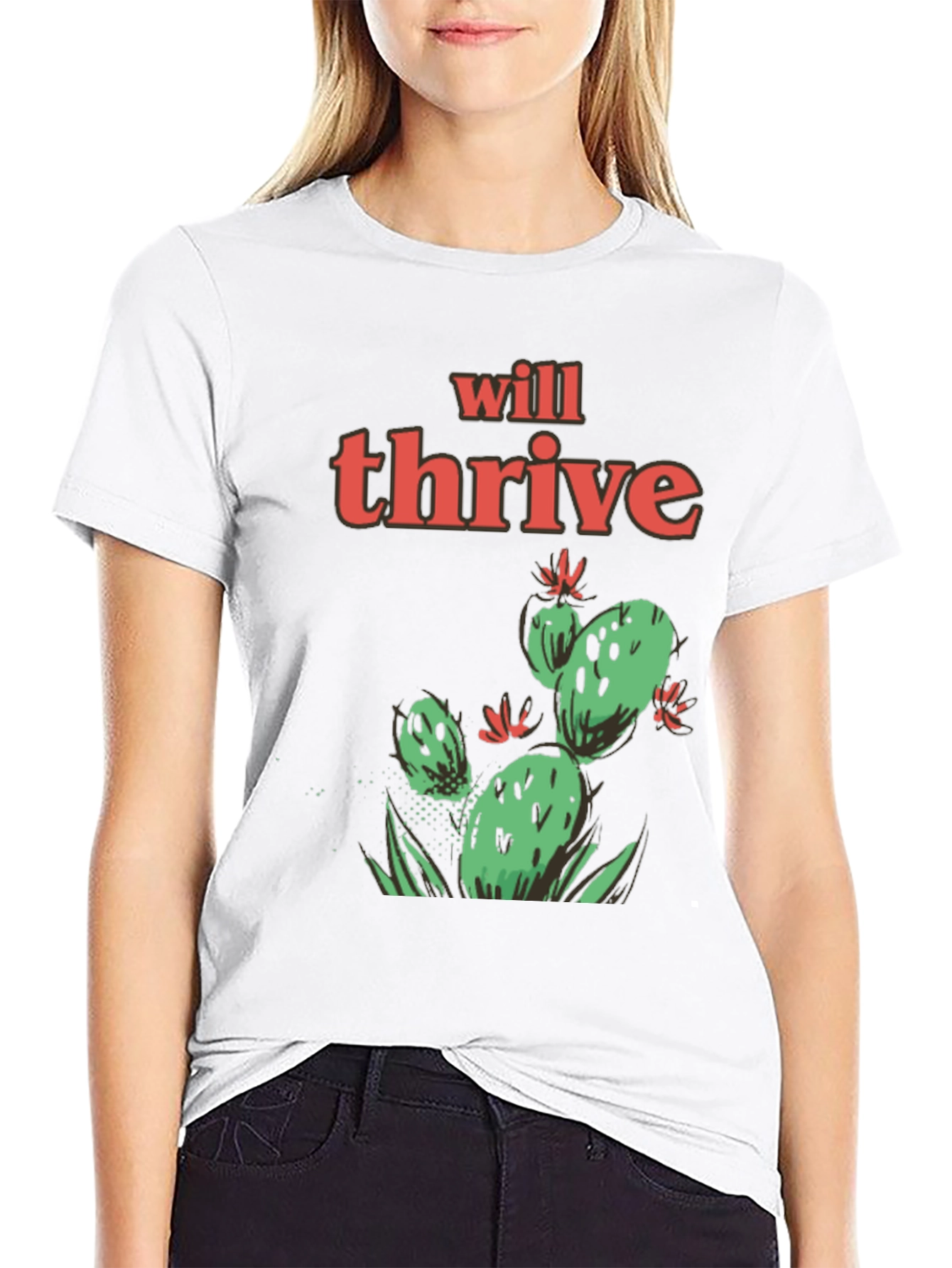 Will Thrive Cactus Graphic Tee