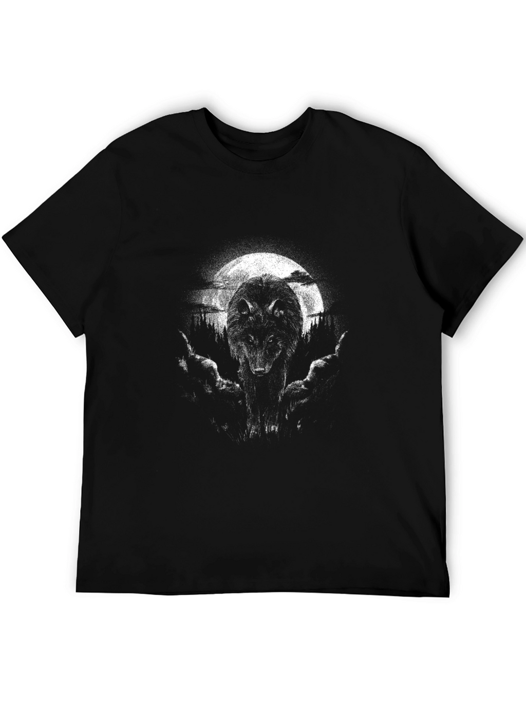 Wolf Moon Graphic Tee - Dark & Edgy Style