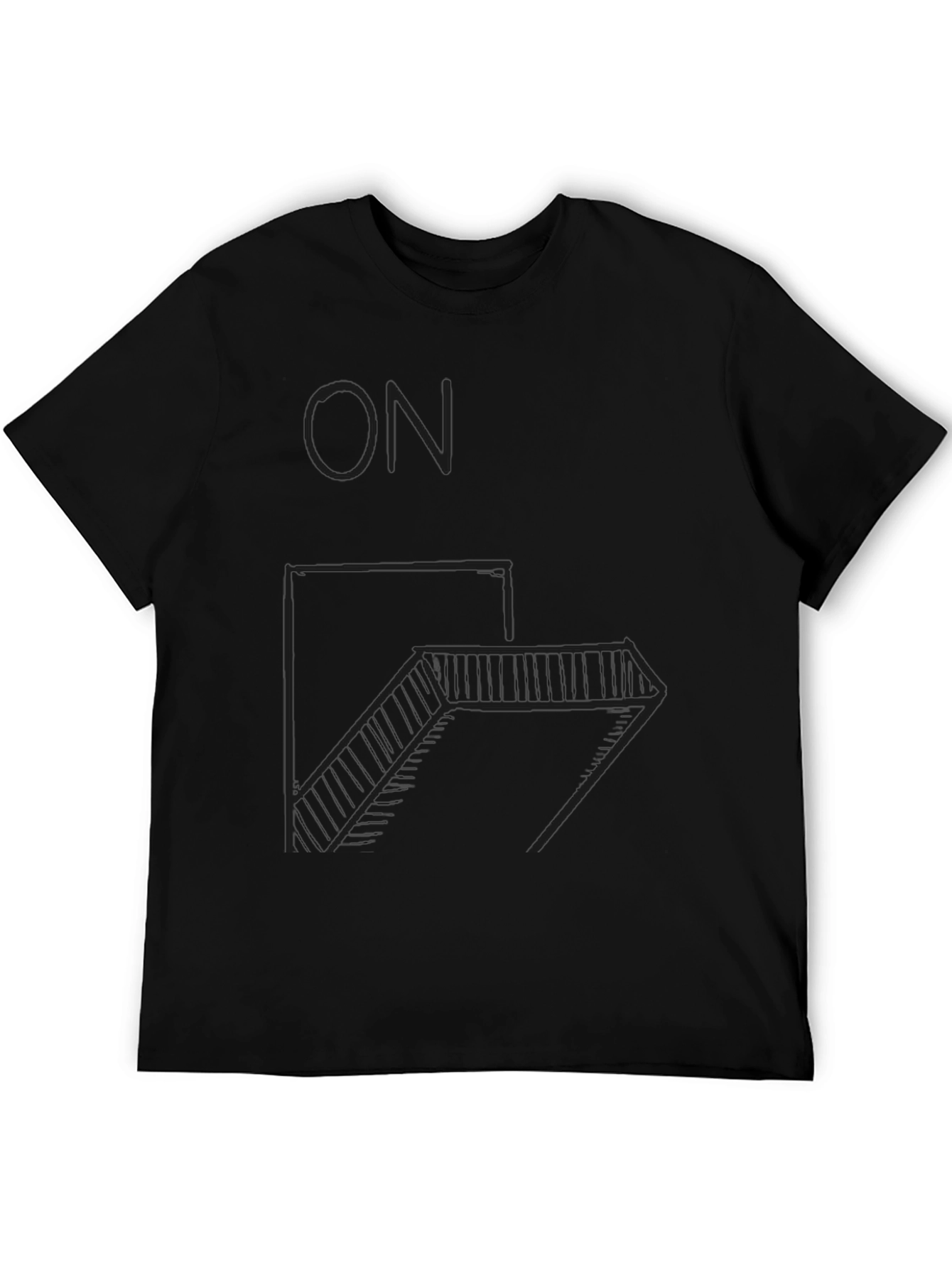 Minimalist Geometric Staircase T-Shirt