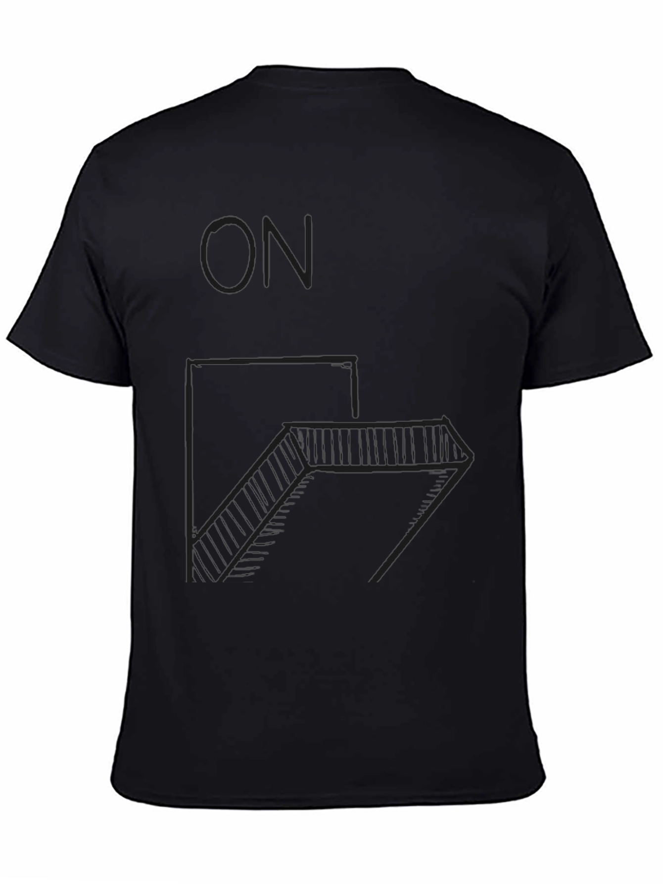 Minimalist Geometric Staircase T-Shirt