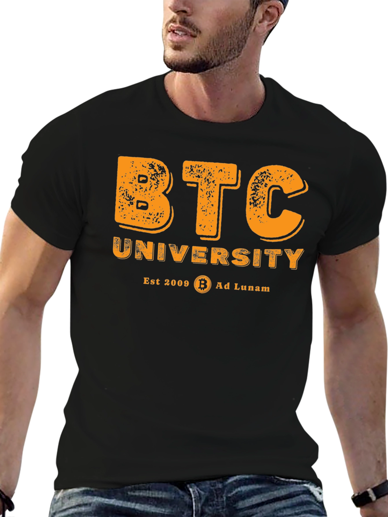 BTC University T-Shirt - Bitcoin Crypto Tee