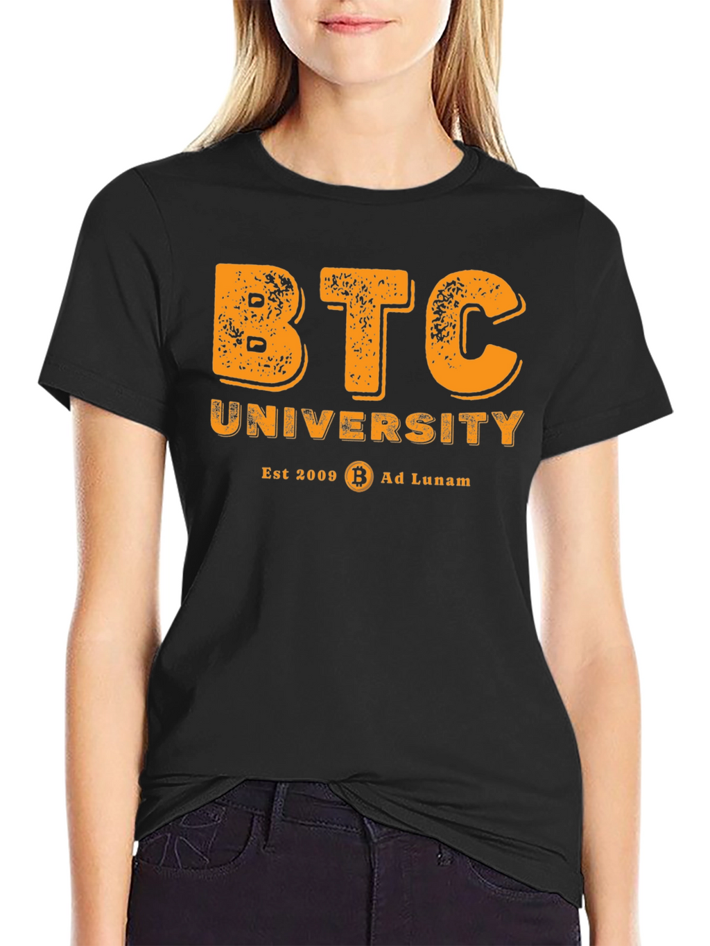 BTC University T-Shirt - Bitcoin Crypto Tee