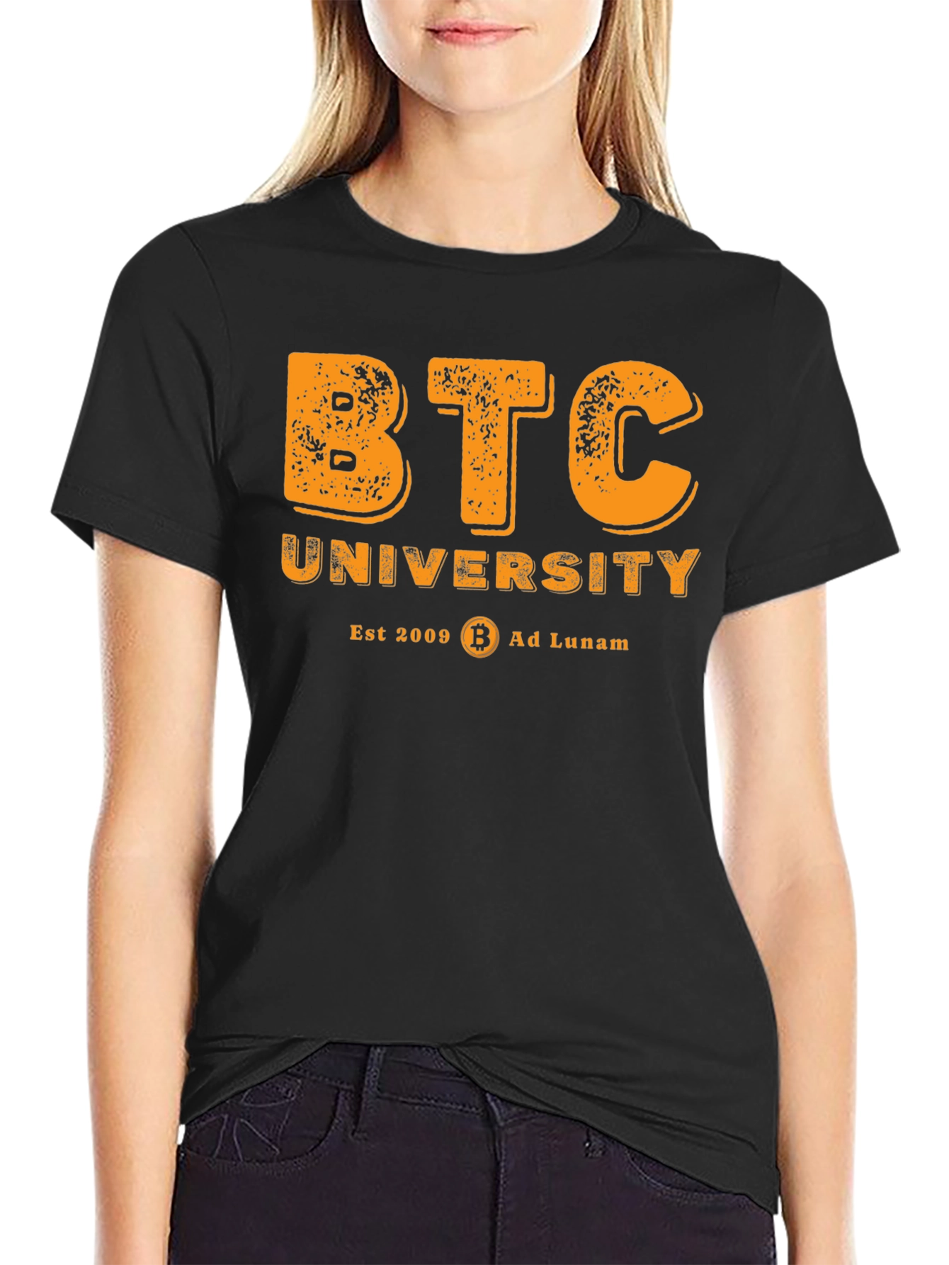 BTC University T-Shirt - Bitcoin Crypto Tee