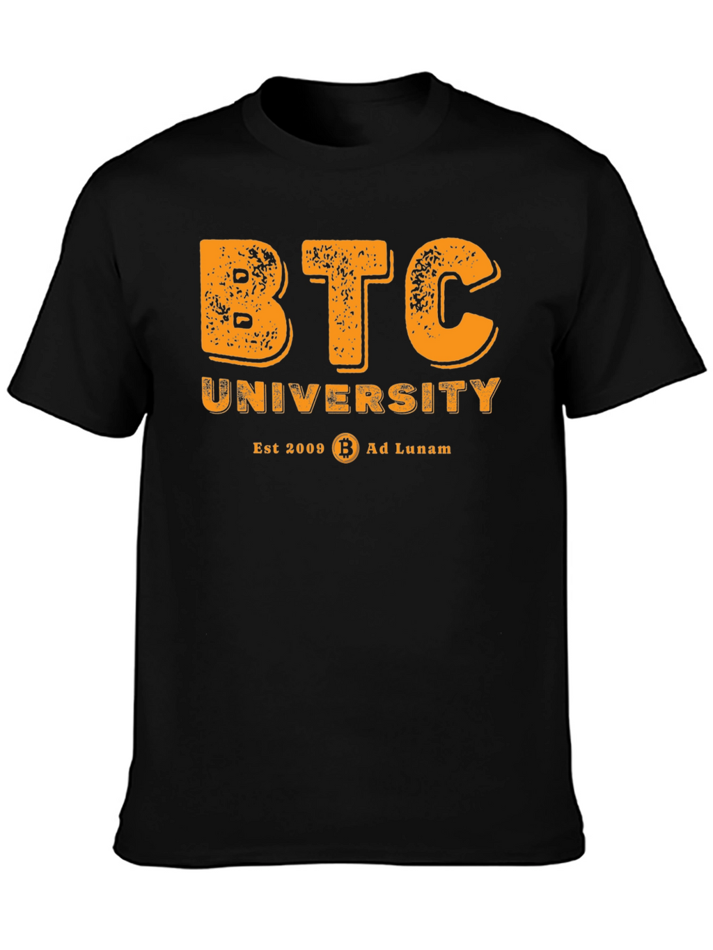 BTC University T-Shirt - Bitcoin Crypto Tee