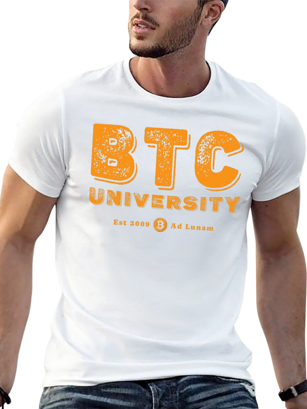 BTC University T-Shirt - Bitcoin Crypto Tee