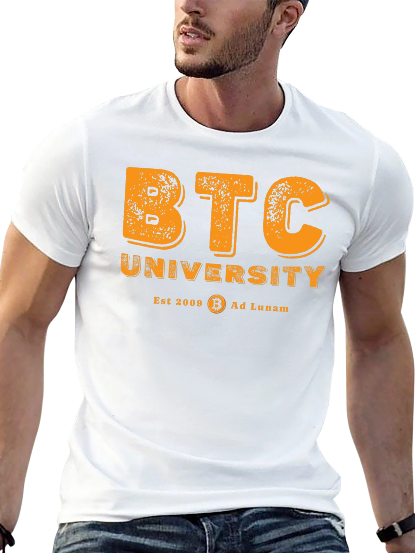 BTC University T-Shirt - Bitcoin Crypto Tee