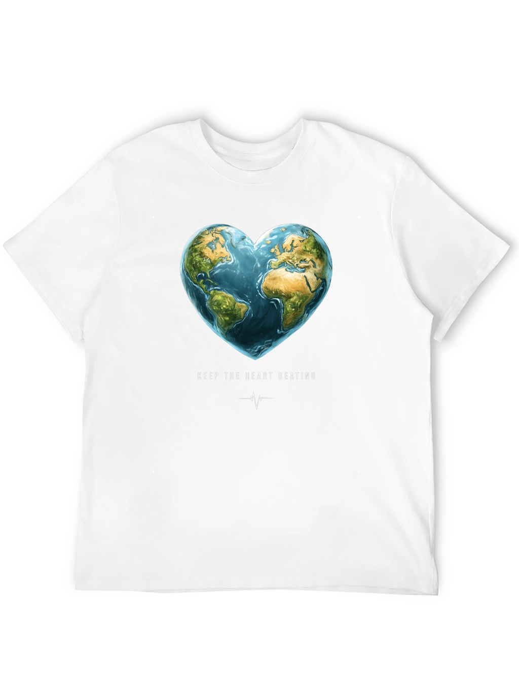 Earth Heartbeat Graphic Tee - Keep The Heart Beating