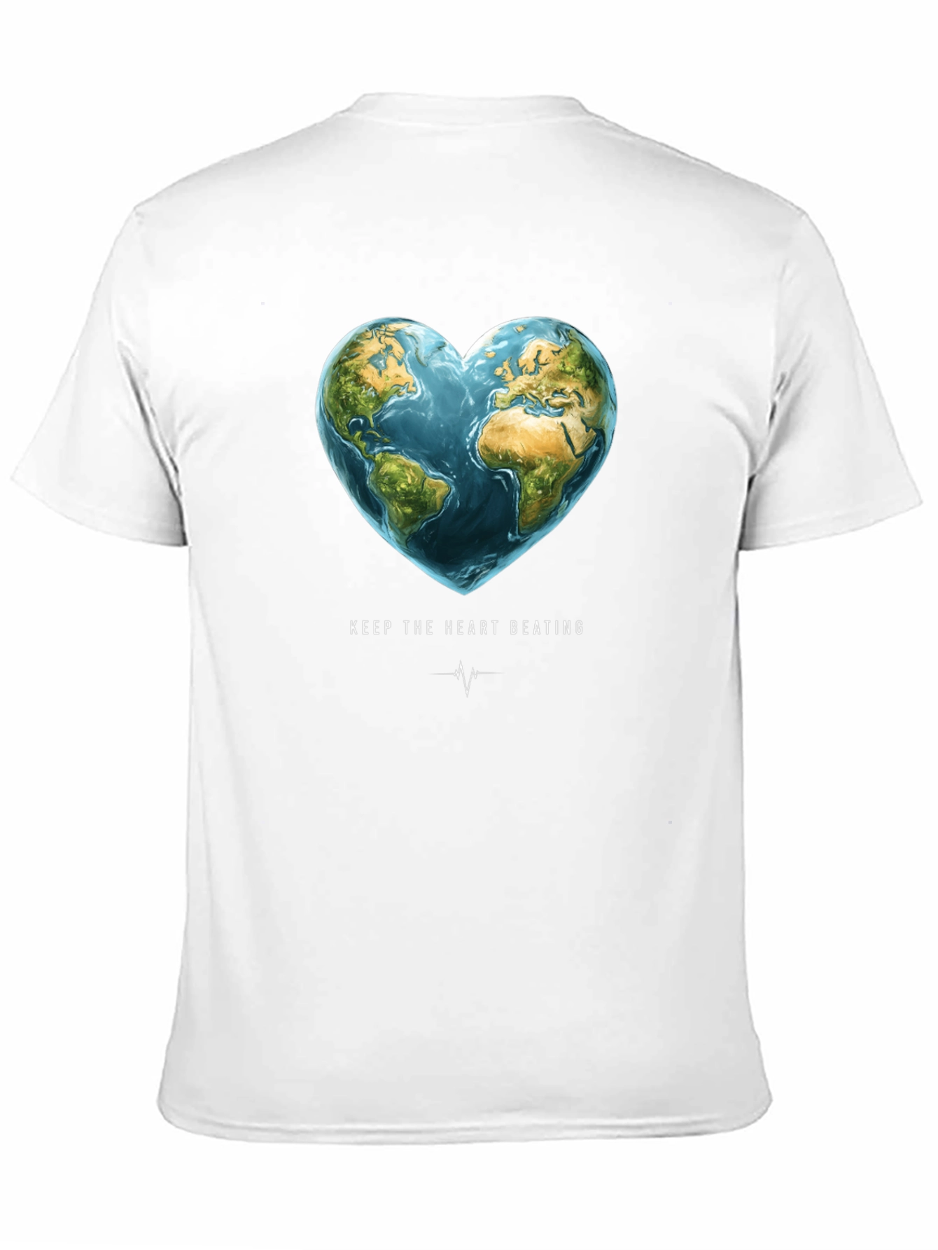 Earth Heartbeat Graphic Tee - Keep The Heart Beating