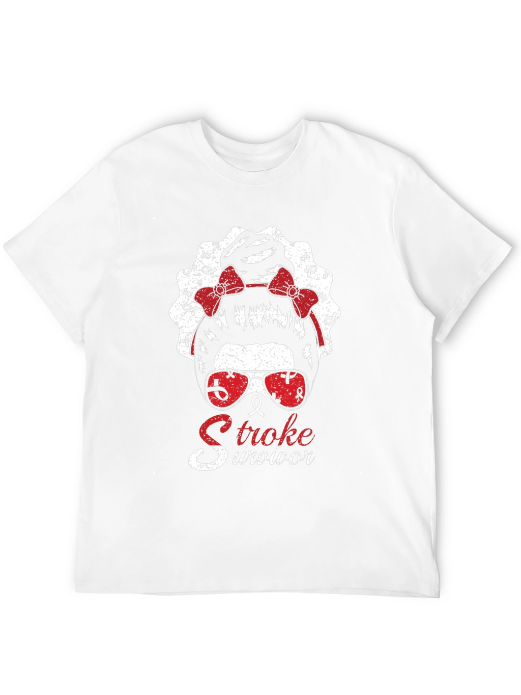Stroke Survivor Messy Bun T-Shirt