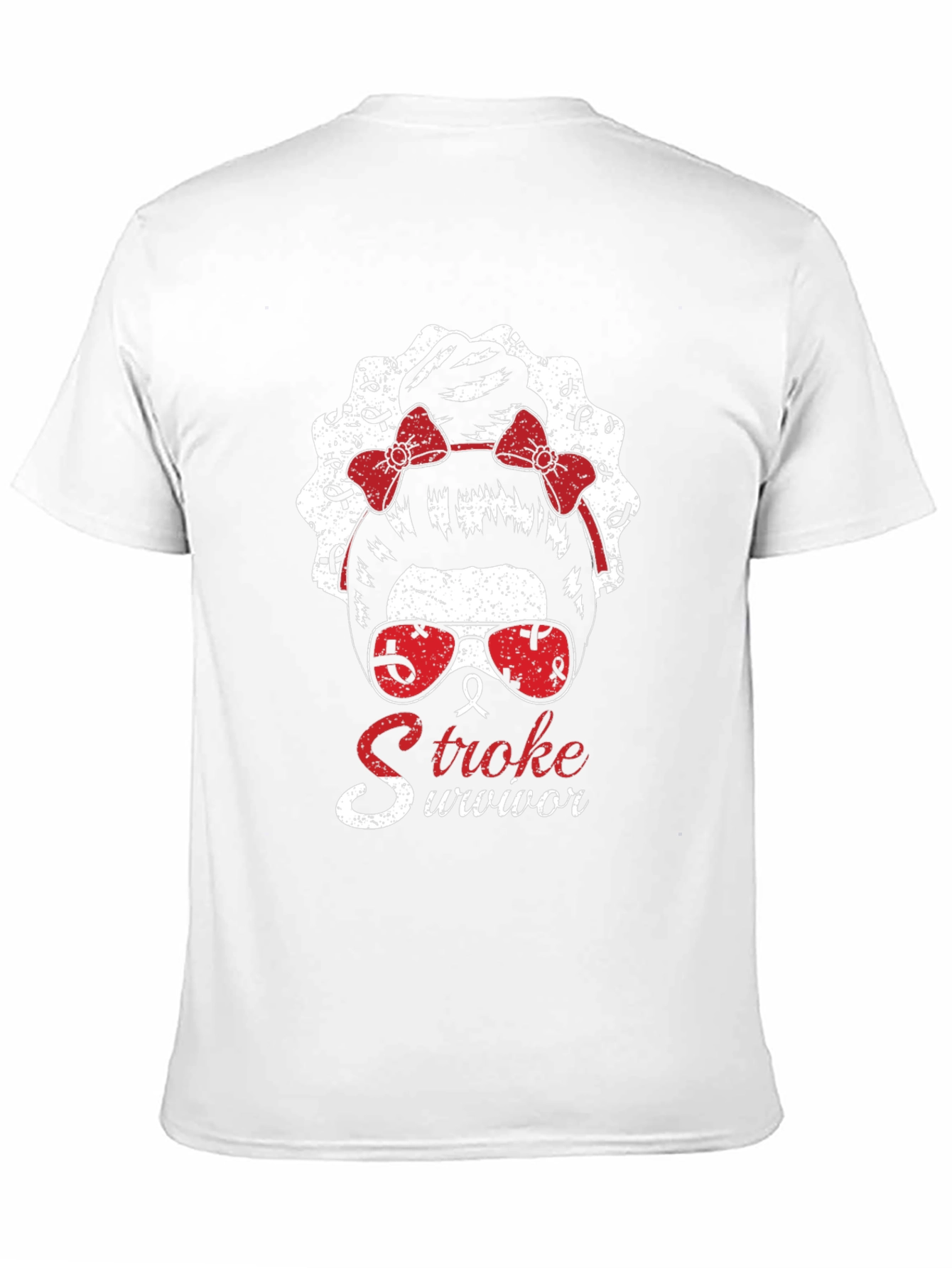 Stroke Survivor Messy Bun T-Shirt