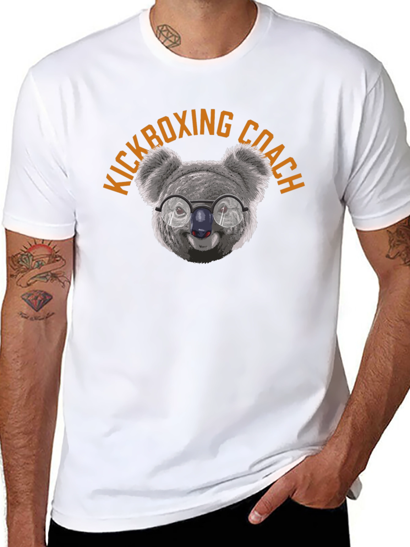 Koala Kickboxing Coach T-Shirt - Black