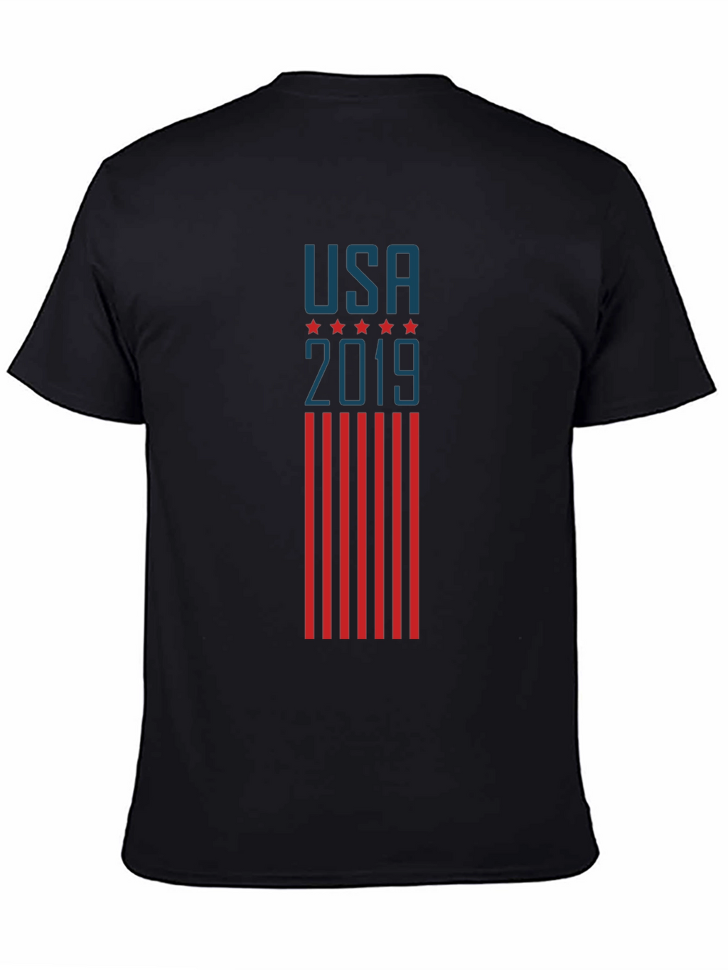 USA 2019 Patriotic Graphic Tee - Black