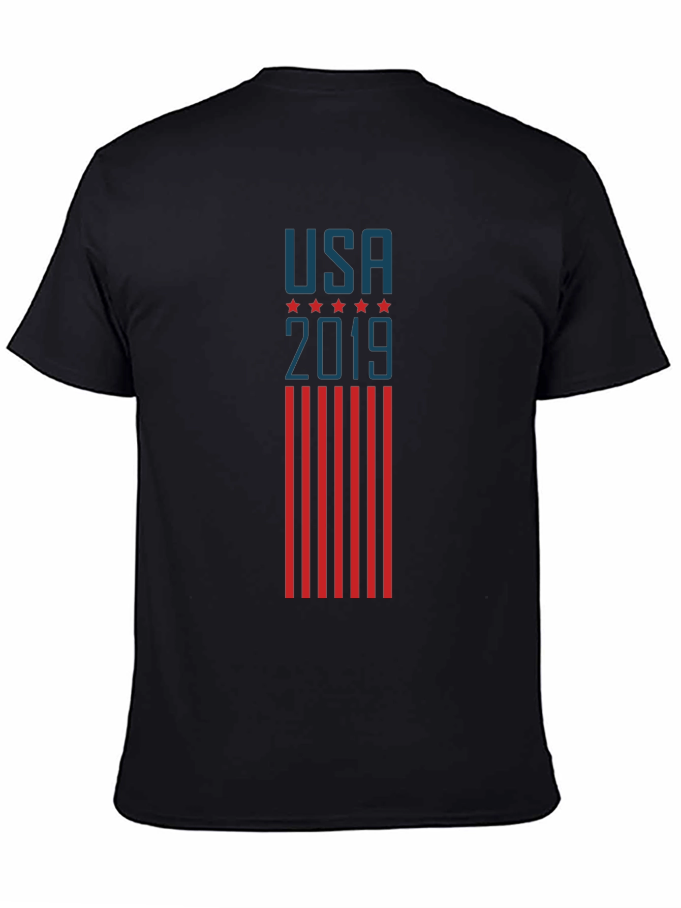 USA 2019 Patriotic Graphic Tee - Black